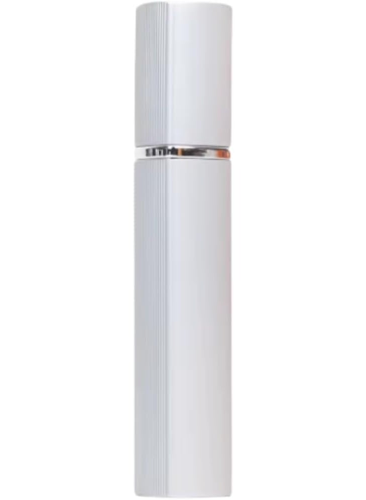 زجاجة عطر صغيرة فاخرة قابلة لإعادة الملء بسعة 12 مل - بخاخ مناسب للسفر، مضخة أنبوبية مستديرة، زجاجة عطر مستحضرات التجميل الفارغة لمحبي العطور (لون فضي) - Image 1